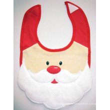 Promotionnel Santa Baby Bib Father Christmad Drooler Bib Tablier Bavoirs de Noël pour bébé